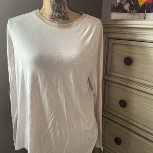 Banana Republic Cream Long Sleeve Top
